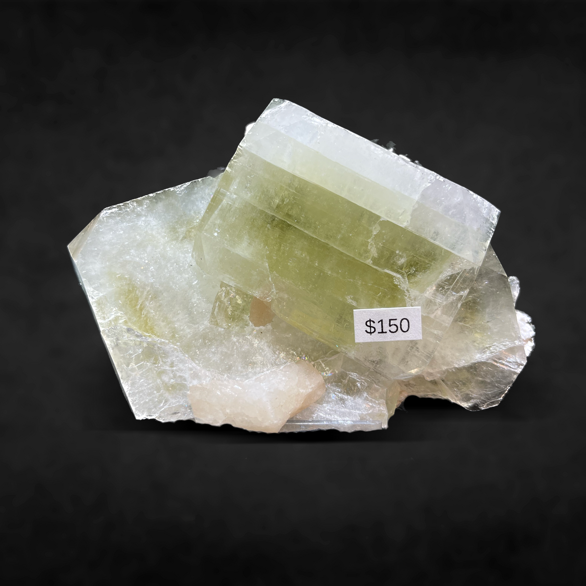 CUBIC GREEN APOPHYLLITE TWIN CRYSTALS