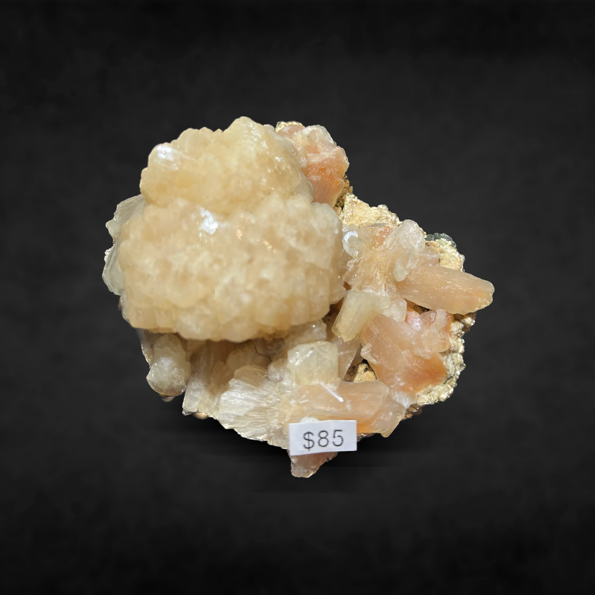 STILBITE ON HEULANDITE