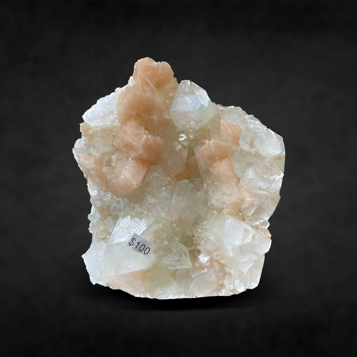 STILBITE ON APOPHYLLITE